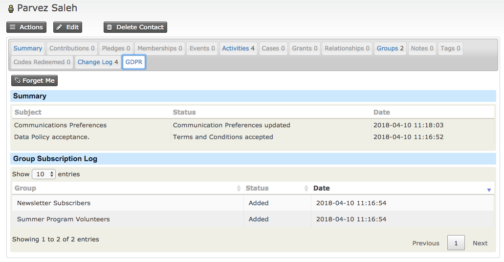 Communication Preferences Main