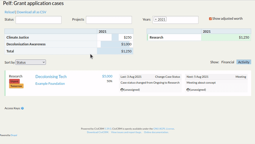 Tutorial Pelf Pipelines For Seeking Grants And Partnerships Civicrm Documentation 2412