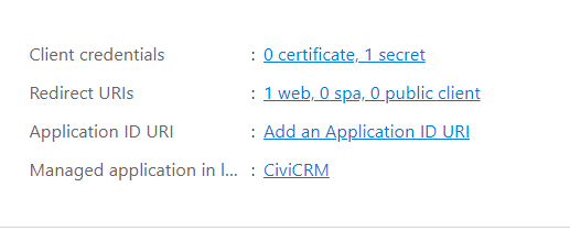 Azure Set Client credentials