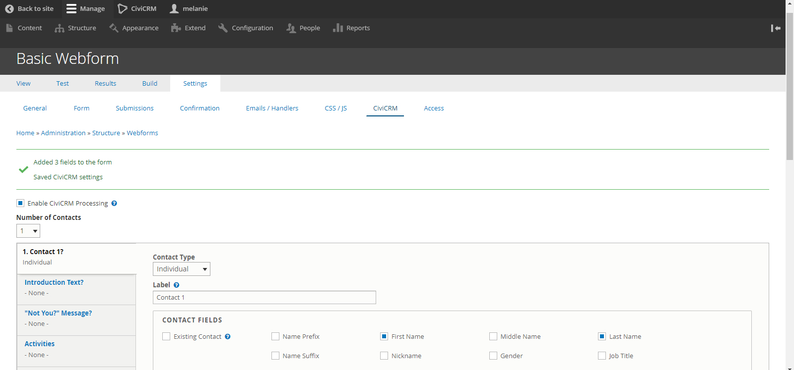 alt screenshot of basic webform CiviCRM enabled