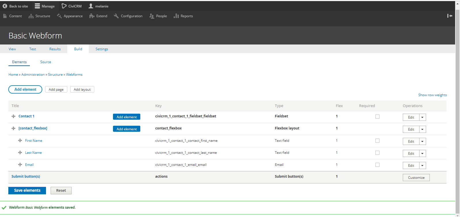 alt screenshot of basic webform build elements