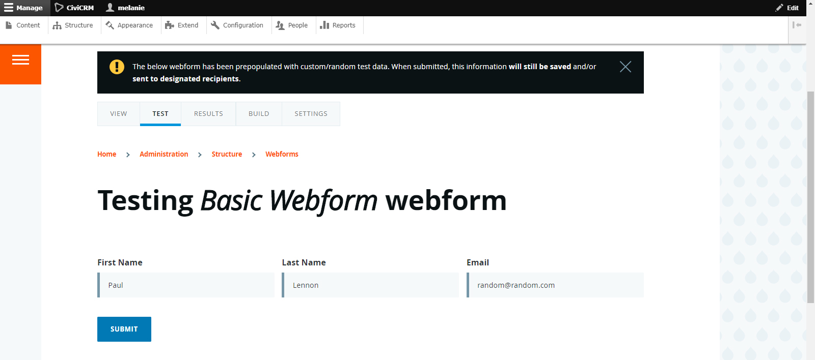 alt screenshot of basic webform build elements