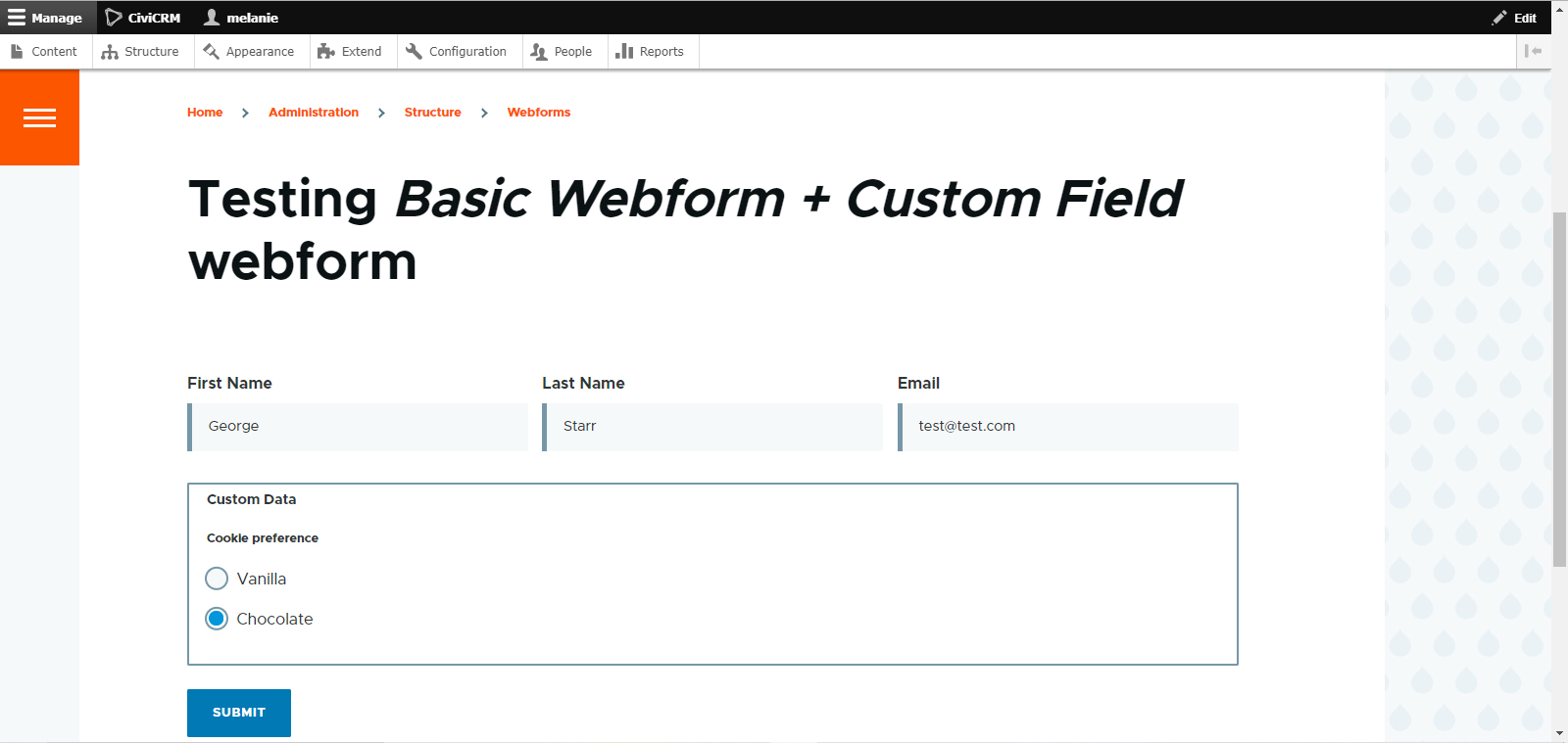 alt screenshot of basic webform build elements